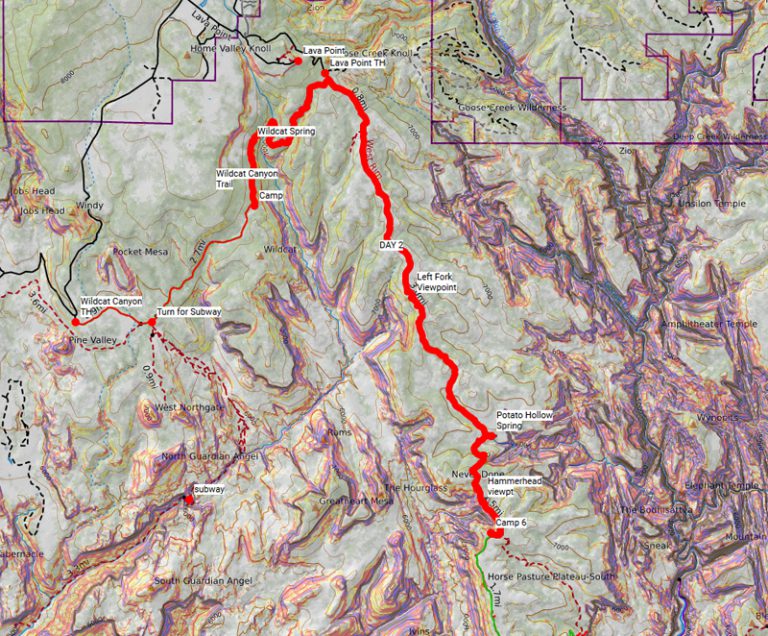 Backpacking Zion's West Rim Trail