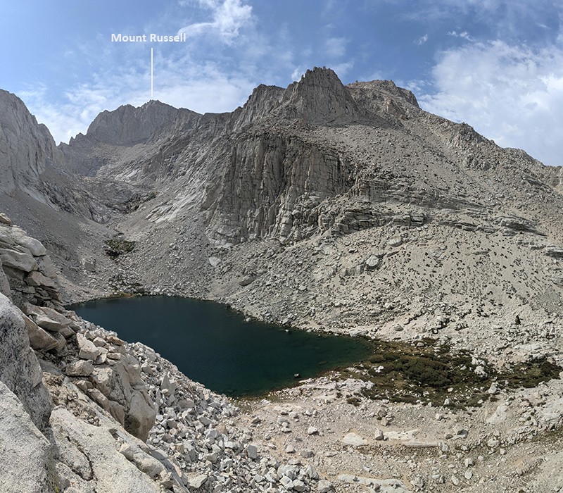 looking back at upper boy scout lake