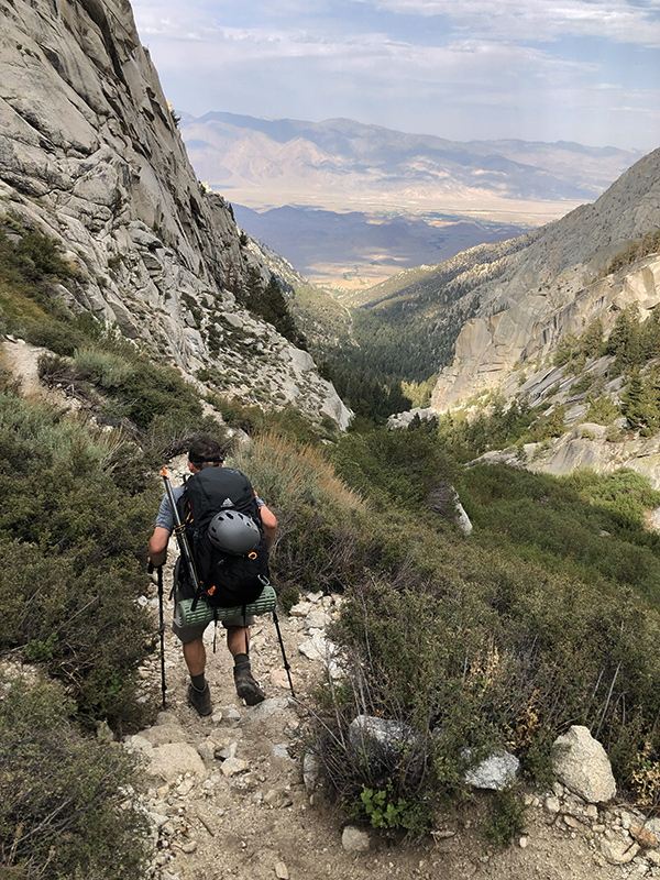 approaching ebersbacher ledges