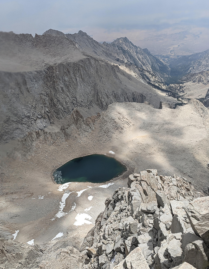 iceberg lake from summit