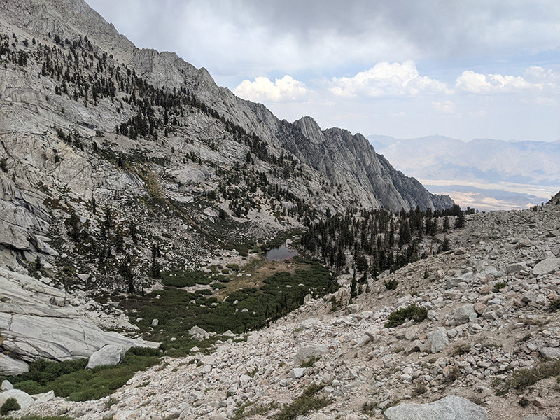 looking back at lower boy scout lake