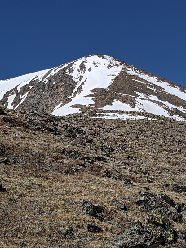 northeast ridge from 12,000 ft