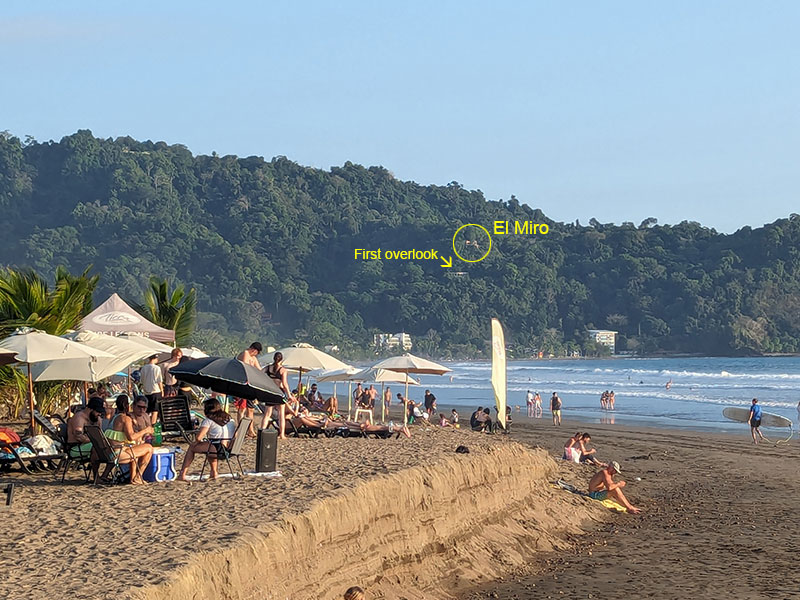 view from jaco