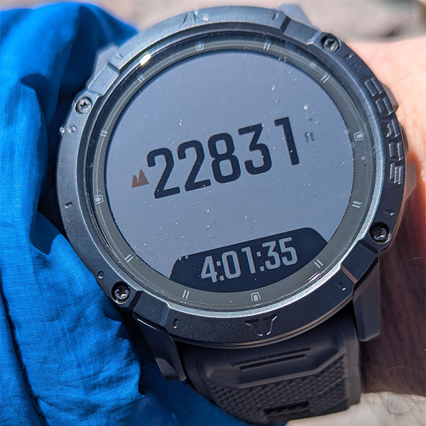 summit elevation from coros watch