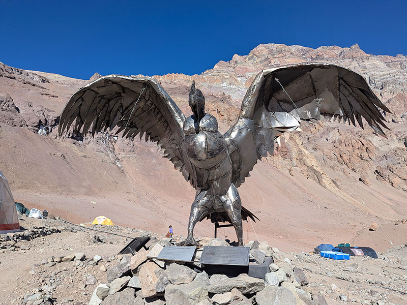 aconcagua iron condor statue
