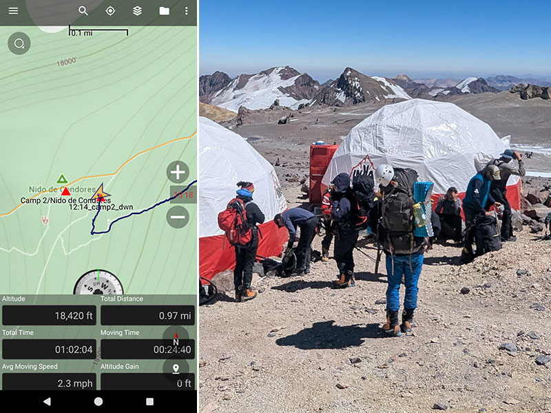 aconcagua stats at nido camp 2