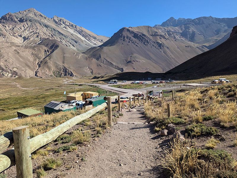 finish line at horcones trailhead