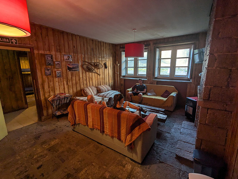 comfy couches at portezuelo del viento