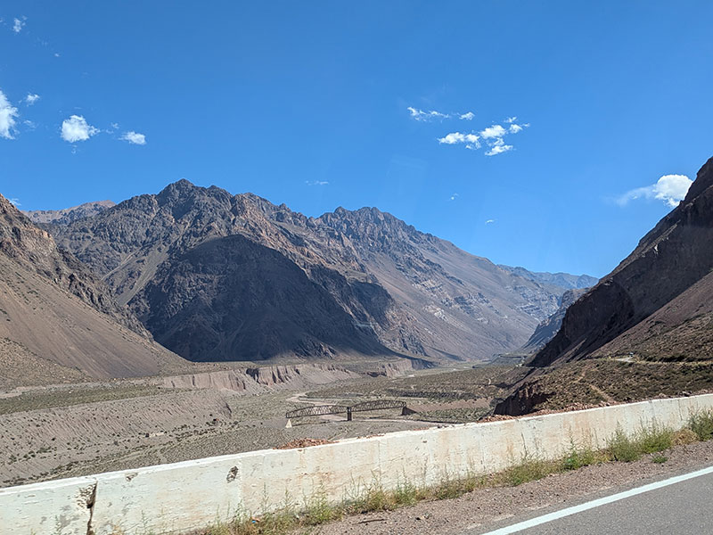 on the road to puente de inca