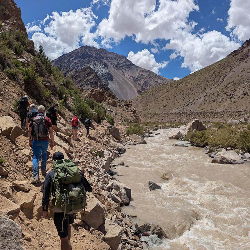 hike along vacas river