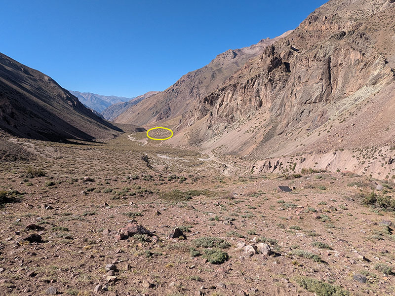 pampa camp view from above