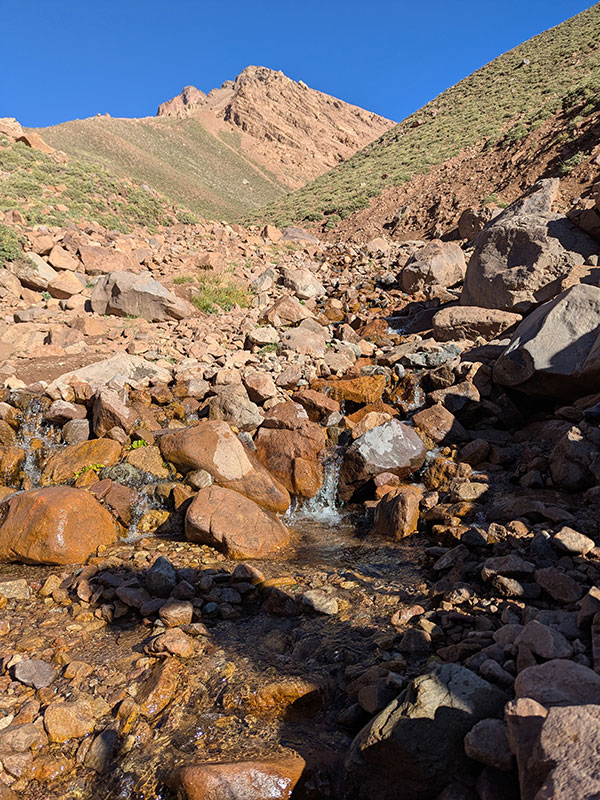 fresh water source along trail