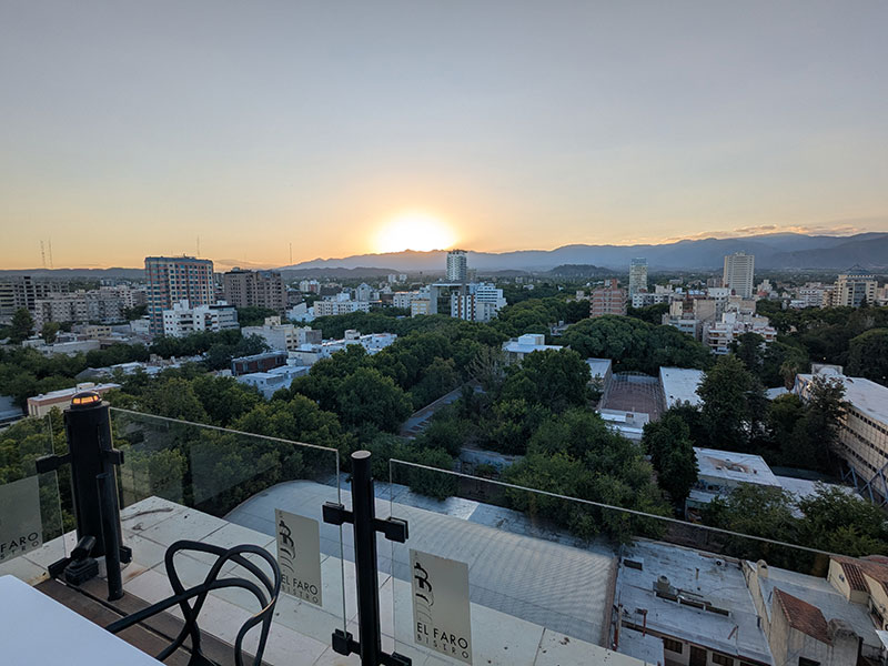 Sunset from El Faro Bistro
