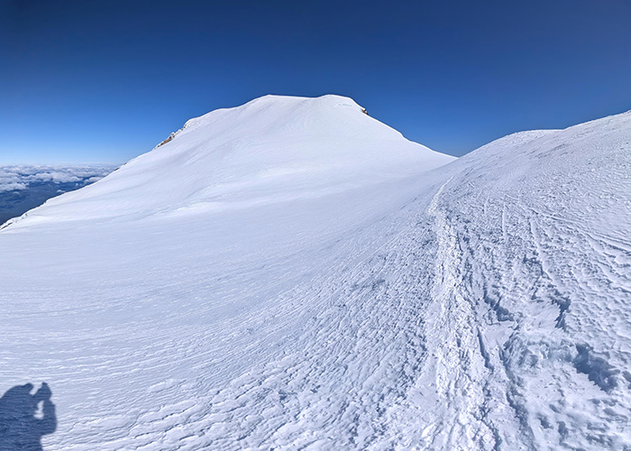 above the false summit