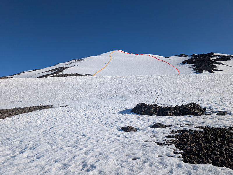 slope above lunch counter