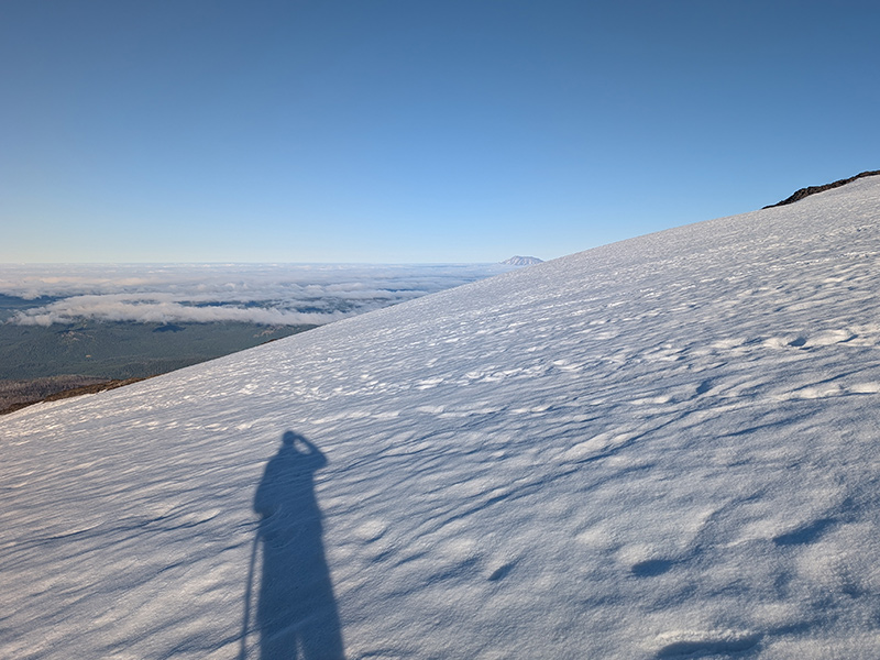 view of mt st helens to the west